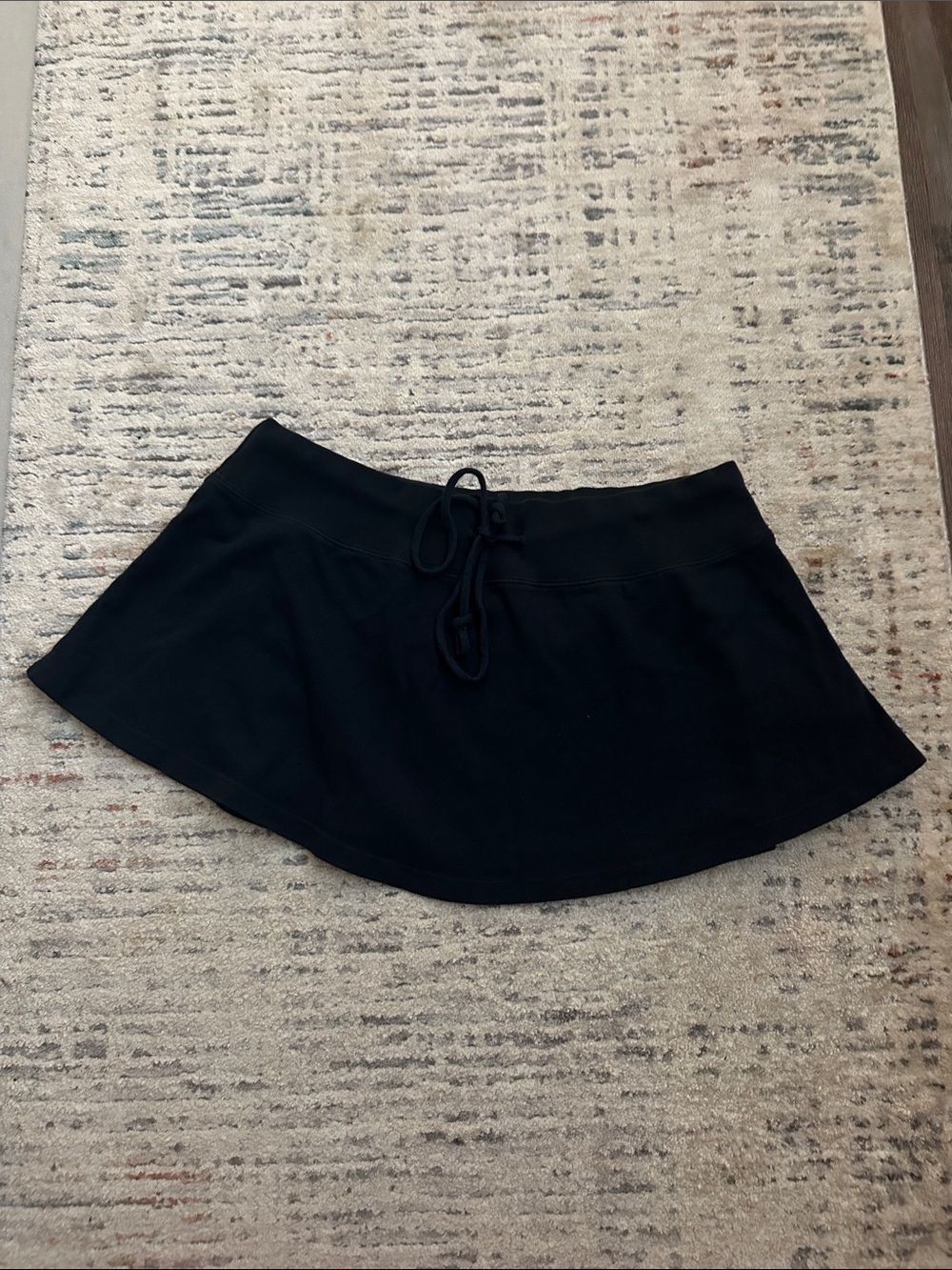 Brandy Melville Navy Drawstring Skater Skirt - Women